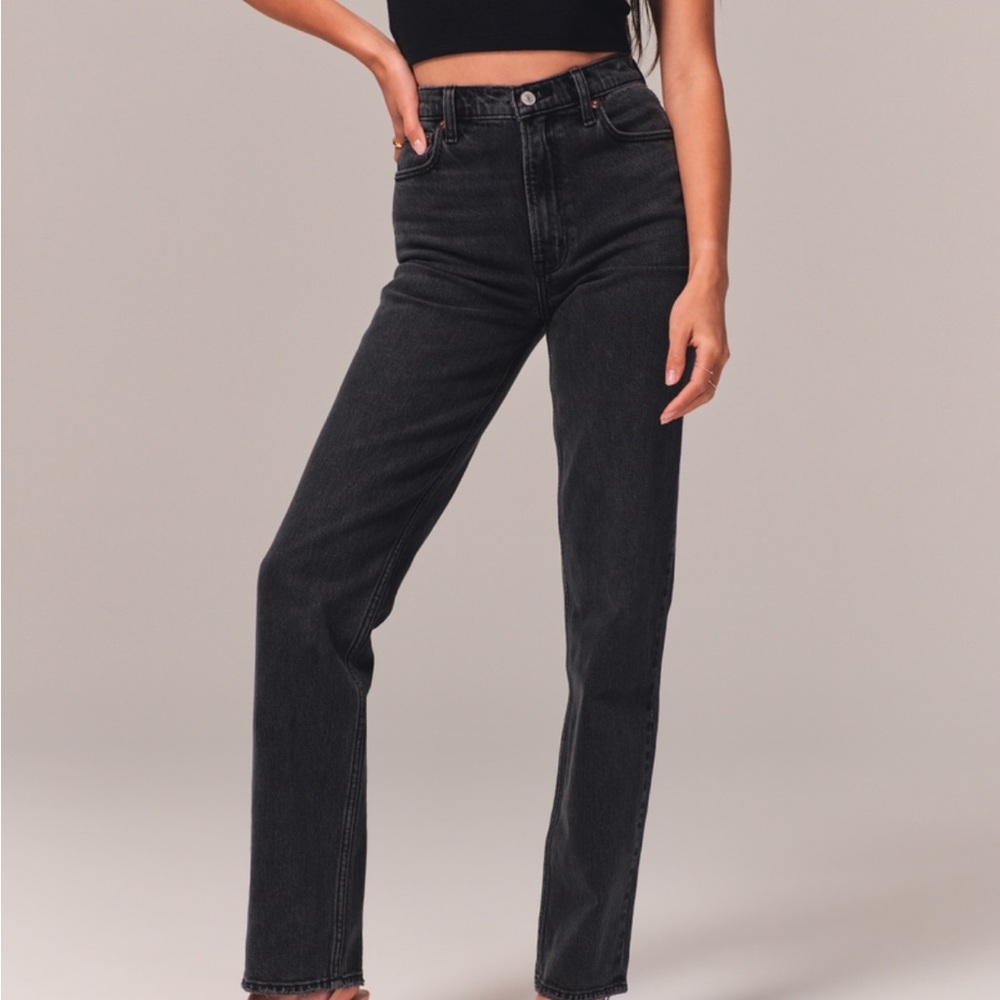Abercrombie & Fitch ‘90s Ultra High Rise Black Jeans